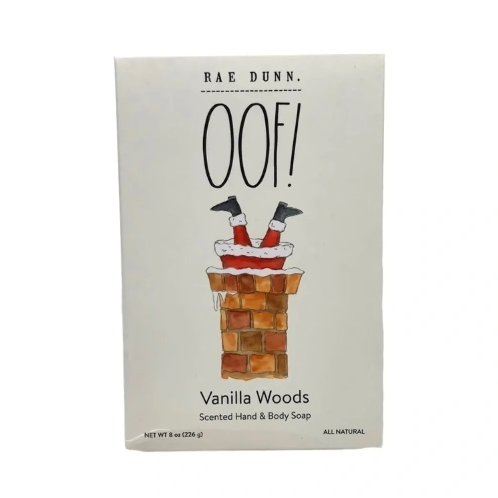 Rae Dunn Scented Hand & Body Soap - Oof! Vanilla Woods Scent, 8oz, SB120